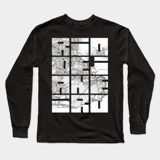 Rio de Janeiro, Brazil City Map Typography - Light Long Sleeve T-Shirt